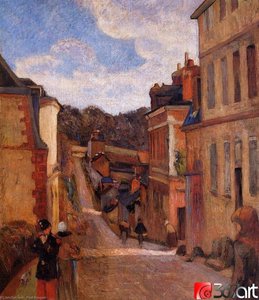 Rue Jouvenet, Rouen — Eugène Henri Paul Gauguin, Post-impressionist Movement