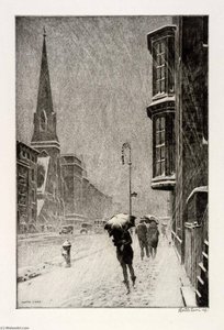 Bay Windows (snowy Day Lexington Avenue) — Martin Lewis
