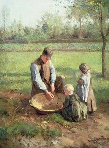 Watching Father Work — Albert Neuhuys