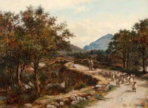 The Old Bridge At Inverlochy, Glenorchy — Allen Ramsay, Romanticism
