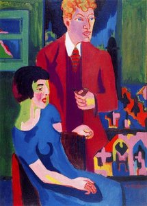 Albert Müller Y Su Esposa — Ernst Ludwig Kirchner