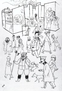 Lively Street Scene — George Grosz