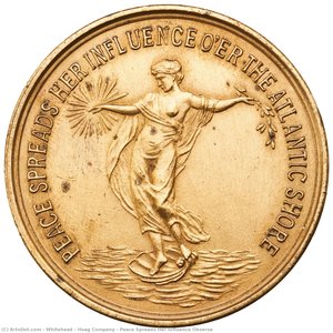 Peace Spreads Her Influence Obverse — Whitehead & Hoag Company, Classical Influence