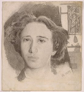 Self-portrait — Simeon Solomon, Pre-raphaelite Revival