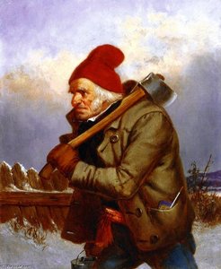 The Woodcutter — Cornelius David Krieghoff