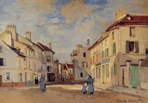 The Old Rue De La Chaussee, Argenteuil — Claude Monet, Impressionism