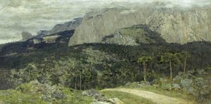 A Gray Day. Mountains. Crimea. — Isaak Ilyich Levitan