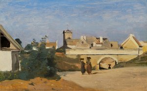 Un Suburbio De La Ciudad (rochefort-sur-mer, Charente) — Jean-baptiste-camille Corot