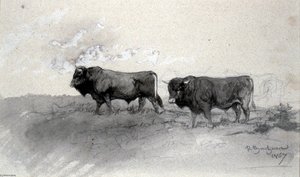 Andalusian Bulls — Rosa Bonheur