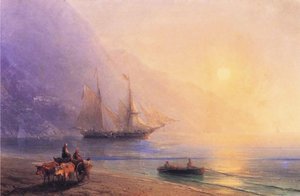 Loading Provisions Off The Crimean Coast — Ivan Konstantinovich Aivazovsky