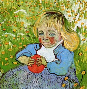 Child With Orange — Vincent Willem Van Gogh, Post-impressionism