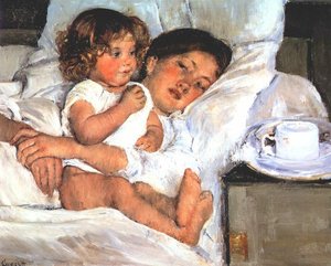 Breakfast In Bed — Mary Stevenson Cassatt