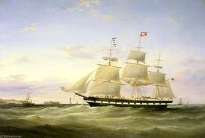 Packet Daniel Webster Off Perch Rock — Samuel Walters