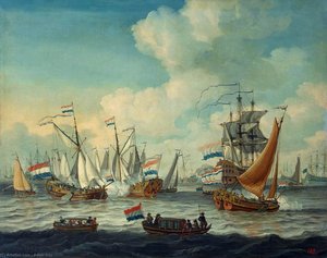Fleet Manoeuvres — Adam Silo, Baroque Maritime Art