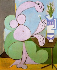 Woman With Bouquet — Pablo Picasso, Cubism