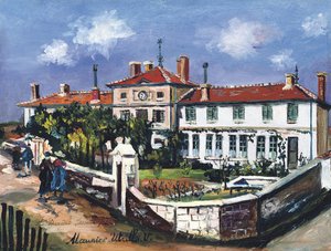 City Council And The Pommiers School (rhone) — Maurice Utrillo