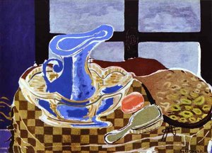 The Blue Washbasin (la Cuvette Bleue) — Georges Braque, Cubist Analytical