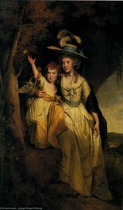 Susannah Hurt With Her Daughter Mary Anne — Joseph Wright Of Derby