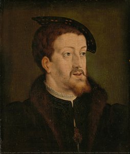 Portrait of Charles V, Holy Roman Emperor, Jan Cornelisz Vermeyen (manner of), c. 1530