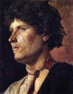 Head Of A Young Mordvinian — Mikhail Vasilevich Nesterov