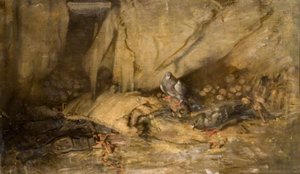Interior Of Stable With Pigeons — James Torrance
