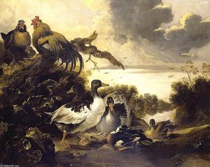 Fowl On A Riverbank