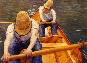 The Oarsmen — Gustave Caillebotte, Impressionism