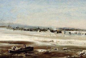 Drifting Ice On The Volga — Aleksey Savrasov