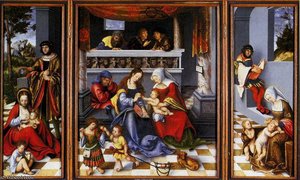 Altar Of The Holy Family — Lucas Cranach The Elder