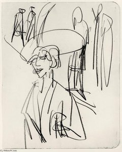 Study On Red Tart — Ernst Ludwig Kirchner