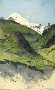 Mount Kazbek — François Flameng