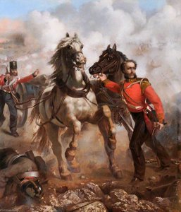 Captain E. W. D. Bell Winning His Vc At The Alma, 20th September 1854 — Chevalier Louis William Desanges
