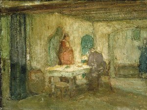 And He Disappeared Out Of Their Sight — Henry Ossawa Tanner