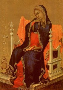 The Virgin Of The Annunciation, After 1339, Panel Pa — Simone Martini, International Gothic Style