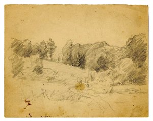Landscape Sketch 8 — Theodore Clement Steele, Impressionism