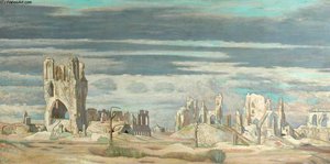 The Cloth Hall, Ypres — Sir William Rothenstein