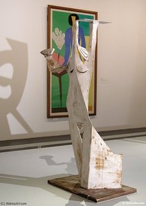 Frau Mit Platte Und Sitzsäule — Pablo Picasso