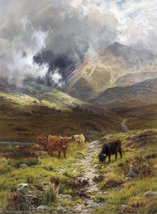 Hills Of Ross Shire, Glen Torridon — Louis Bosworth Hurt, Romanticism