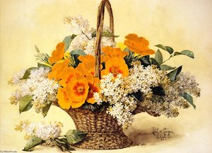 Poppies And Lilac — Raoul De Longpre