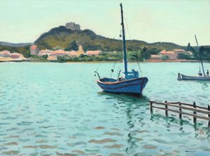 Blue Boat At Porquerolles — Albert Marquet