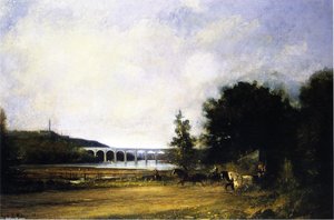 Highbridge From Harlem Line In 1873 — Charles Henry Miller