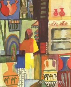 Dealer With Jugs — August Macke, Expressionism And Fauvism