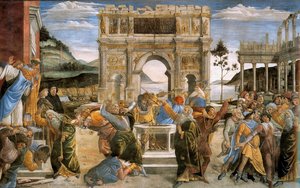 Die Strafe Für Korah — Sandro Botticelli