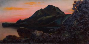 Capri, Monte Solaro At The Sunset — Karl Wilhelm Diefenbach