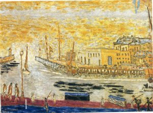 Trouville, The Exit To The Port — Pierre Bonnard, Post-impressionism