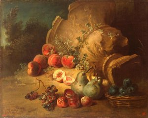 Still-life With Fruit — Jean-baptiste Oudry, Rococo