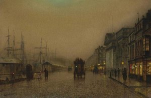 Salthouse Dock, Liverpool — John Atkinson Grimshaw