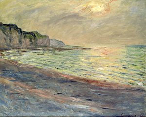 Pourville, Sunset — Claude Monet, Impressionism