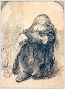 Seated Saskia With A Letter In Her Left Hand — Rembrandt Peale
