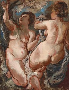 Hommage To Rubens — George Grosz